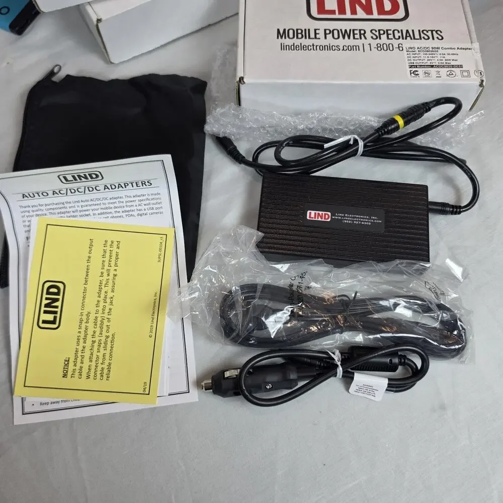 LIND AC/DC 90W Combo Adapter 20V 4.5A Power Supply SCD0902N05 New ToughPad